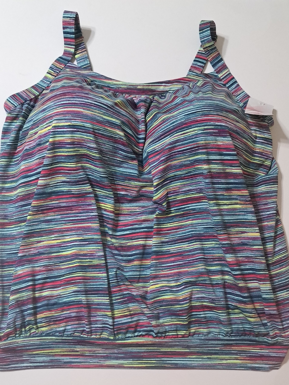 Lands End Blouson Tankini Top 16DD NWT
